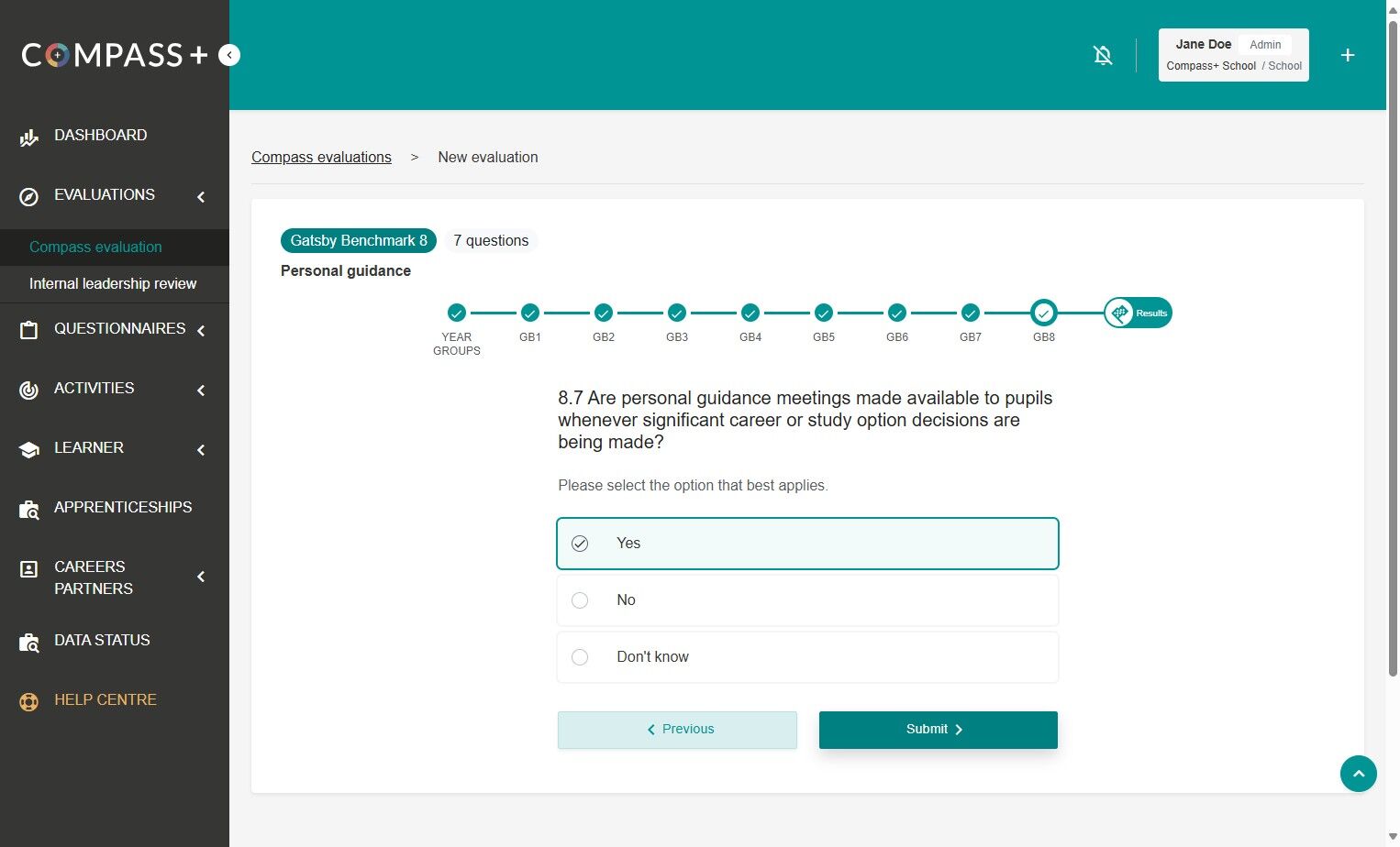 How to copy and update a Compass evaluation – The Careers & Enterprise ...