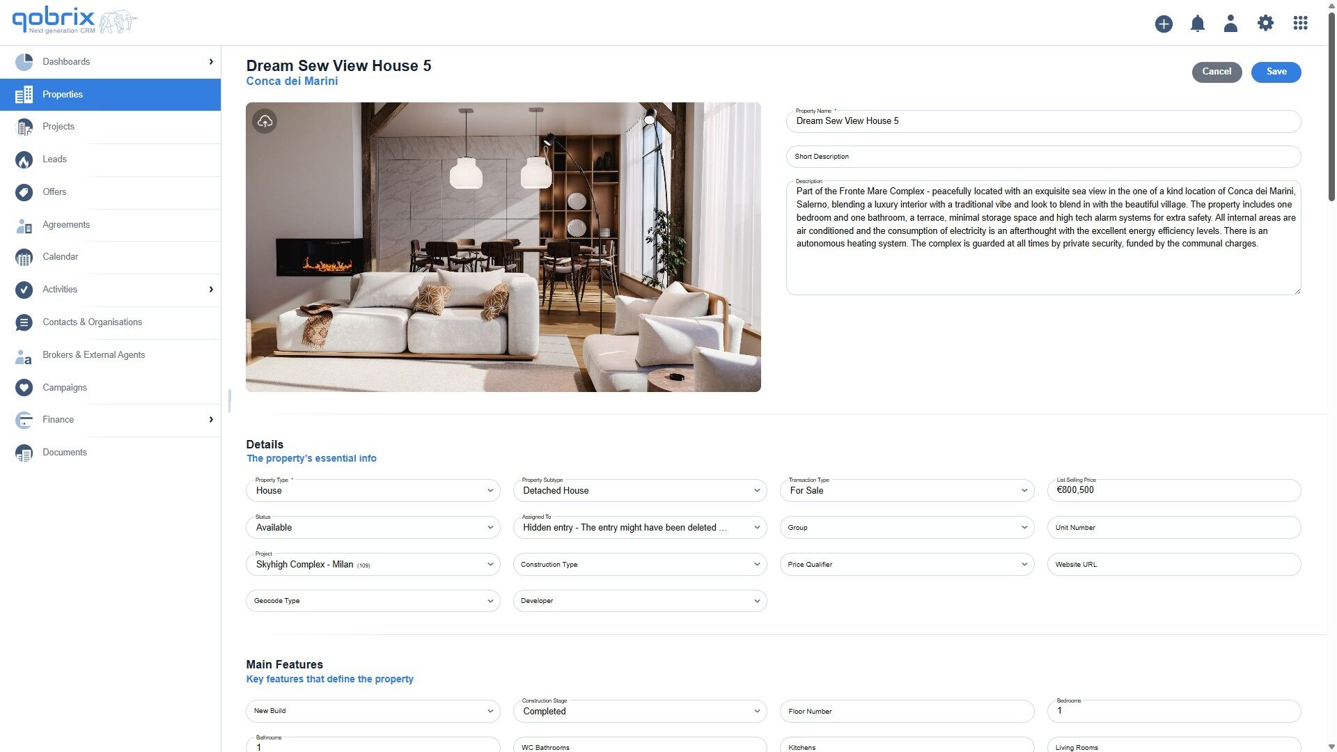 Step 5: Scroll to the bottom of property page