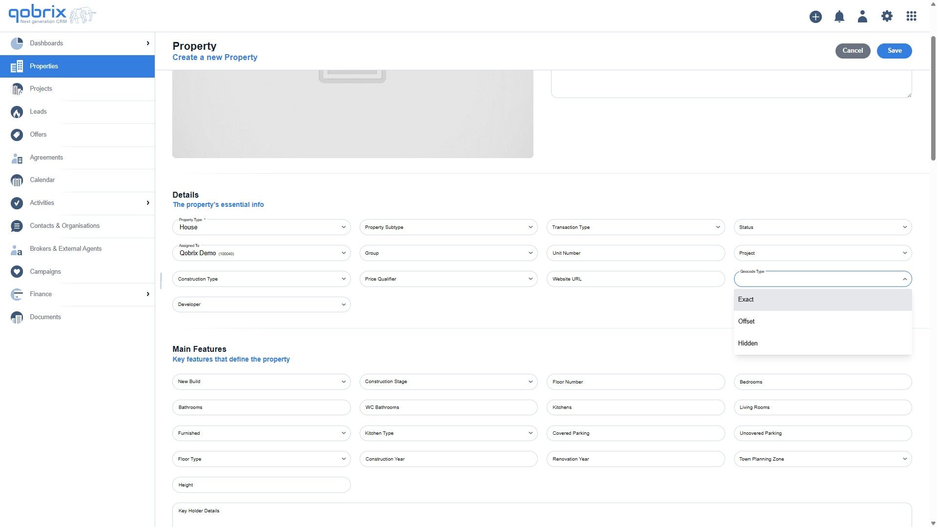 Step 8: Geocode Type options