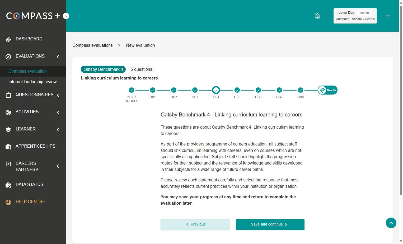 How to copy and update a Compass evaluation – The Careers & Enterprise ...