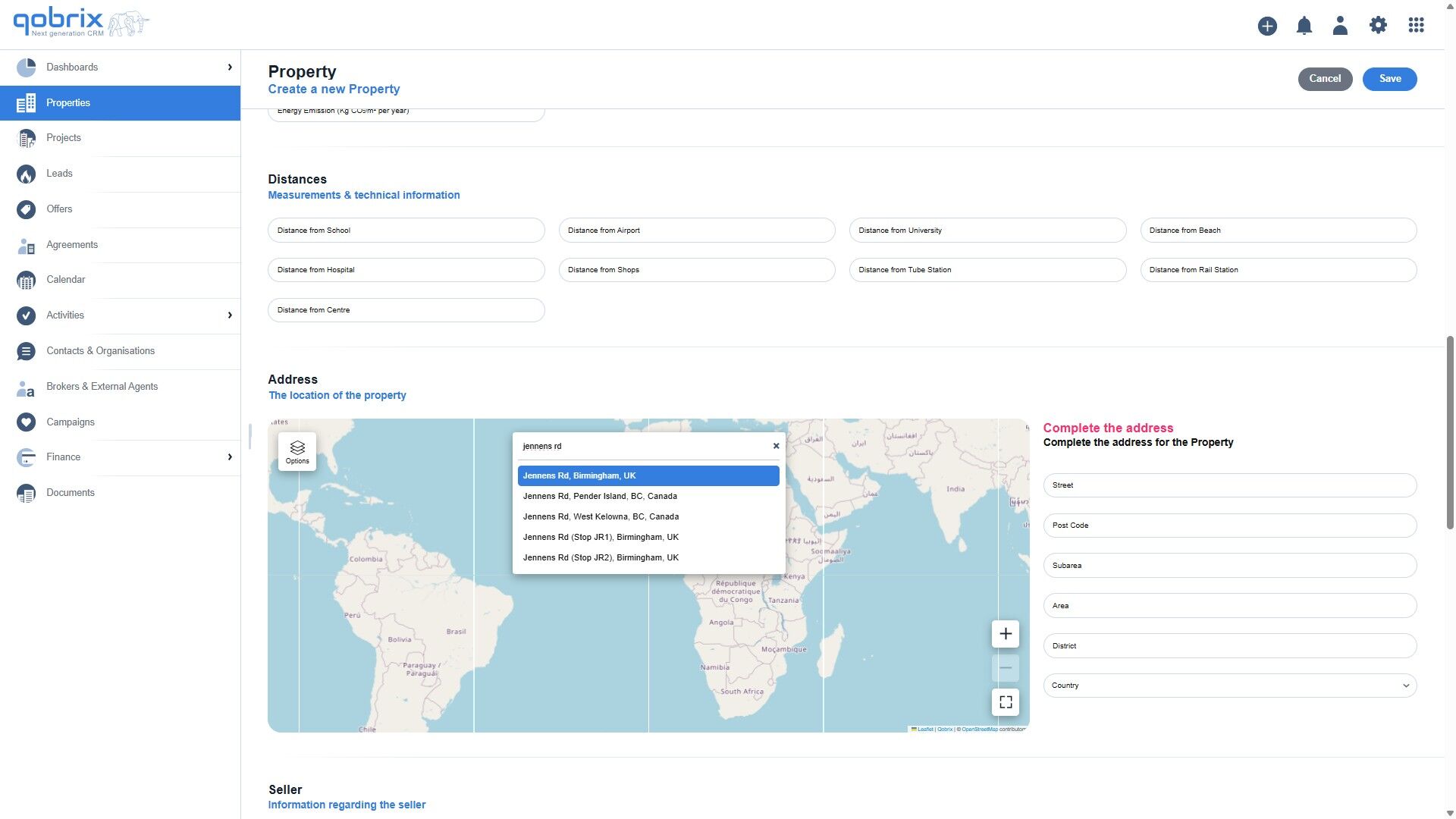 Step 10: Search location on map