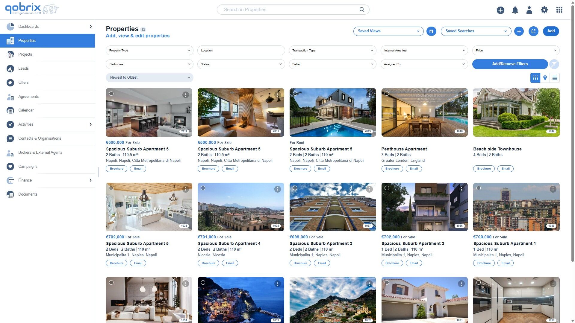 Step 1: Click Add to create new property