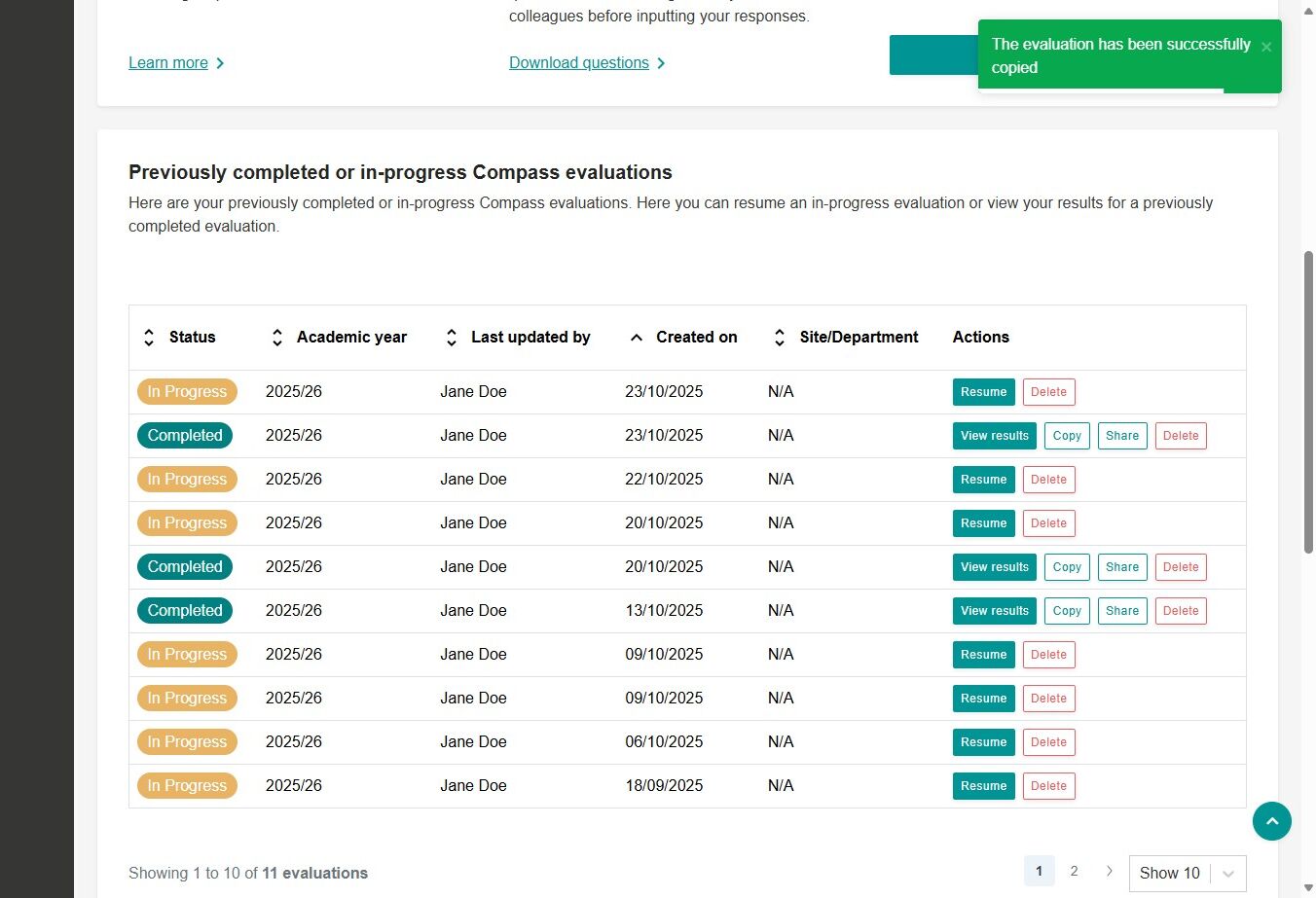 How to copy and update a Compass evaluation – The Careers & Enterprise ...