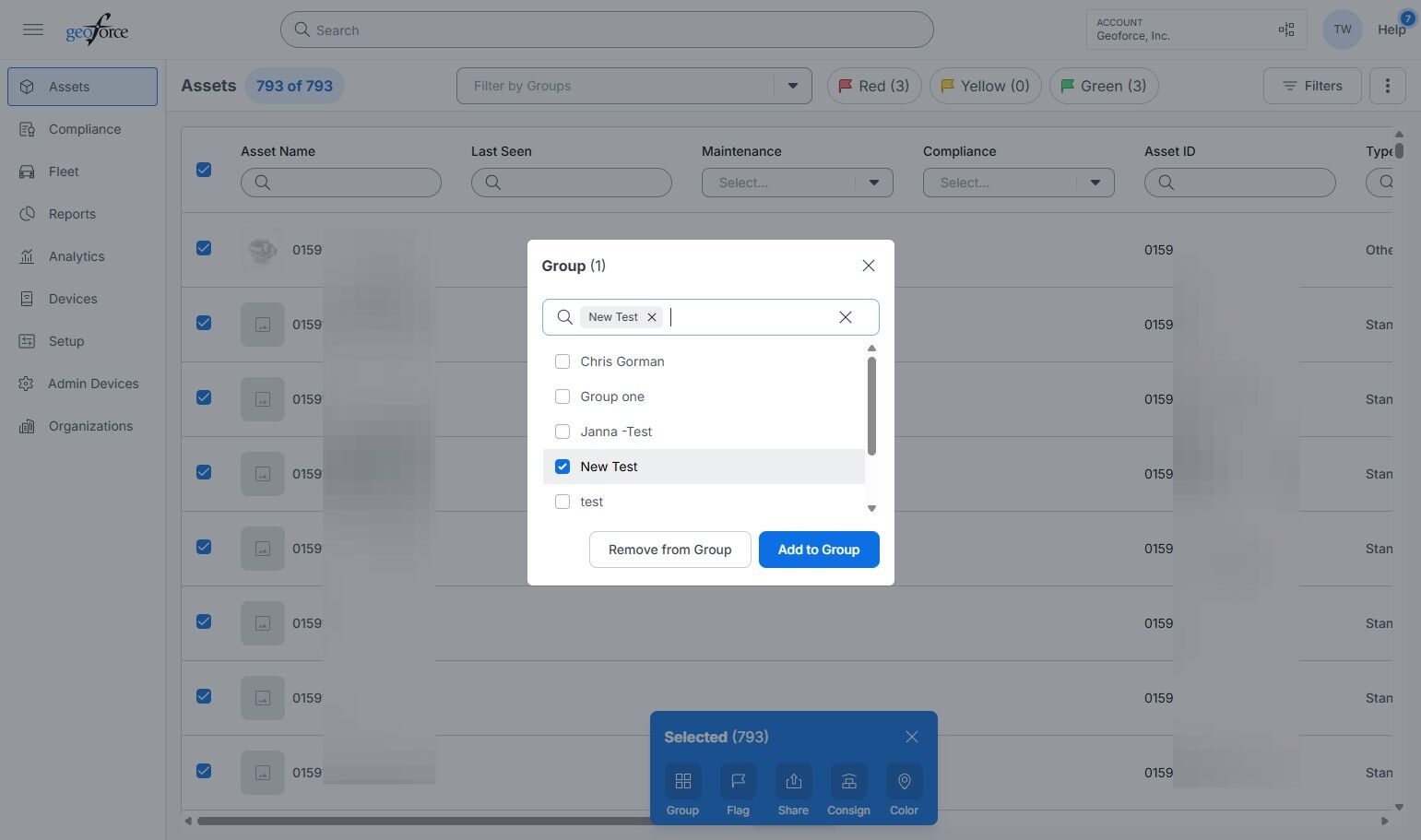 Groups - Creating Groups and Adding Assets – Geoforce Track & Trace