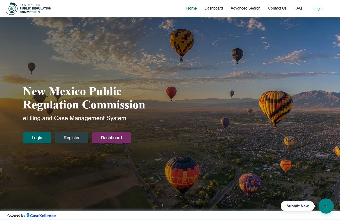 NMPRC Public Portal Homepage