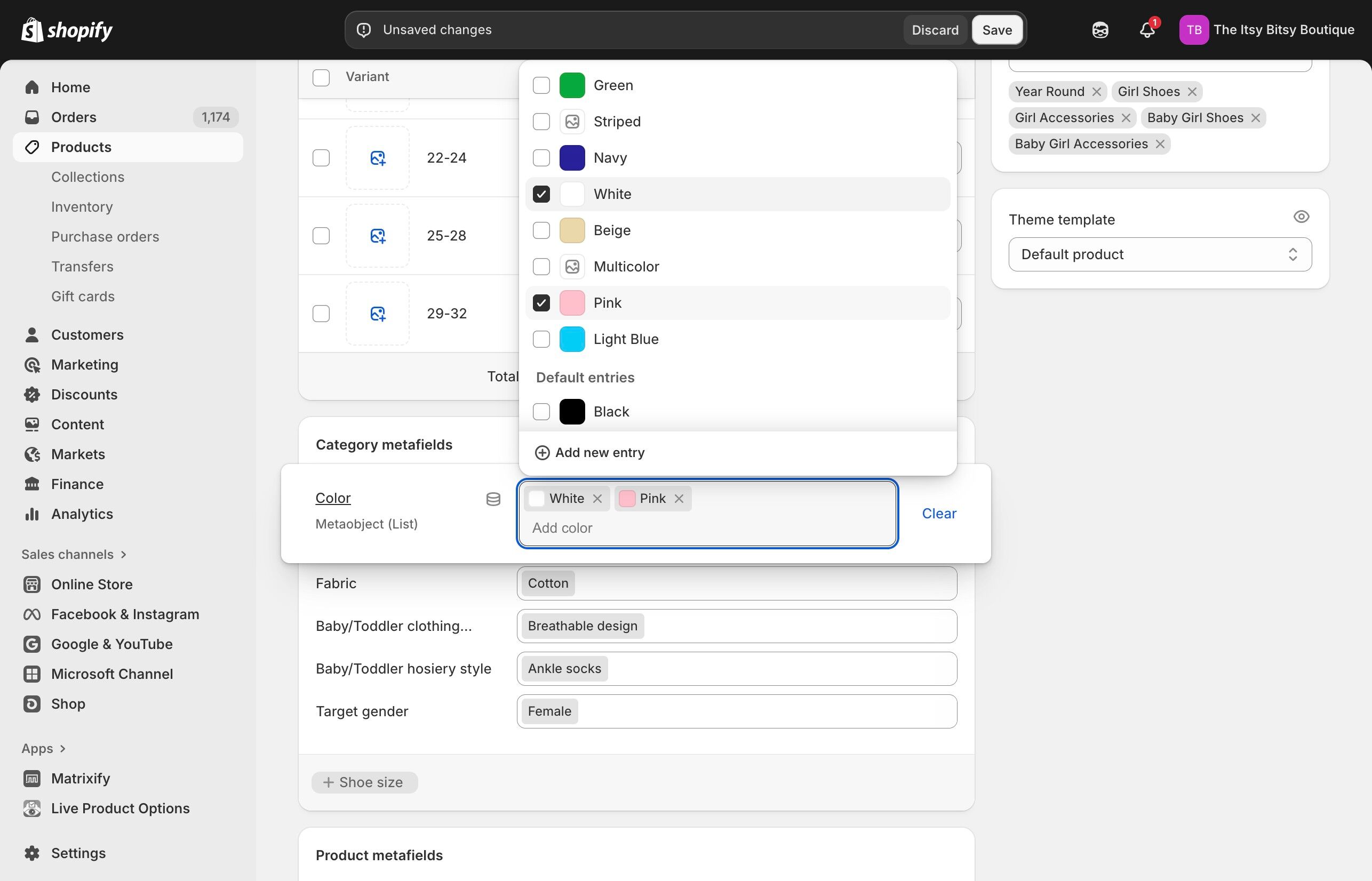 Save button location in Shopify