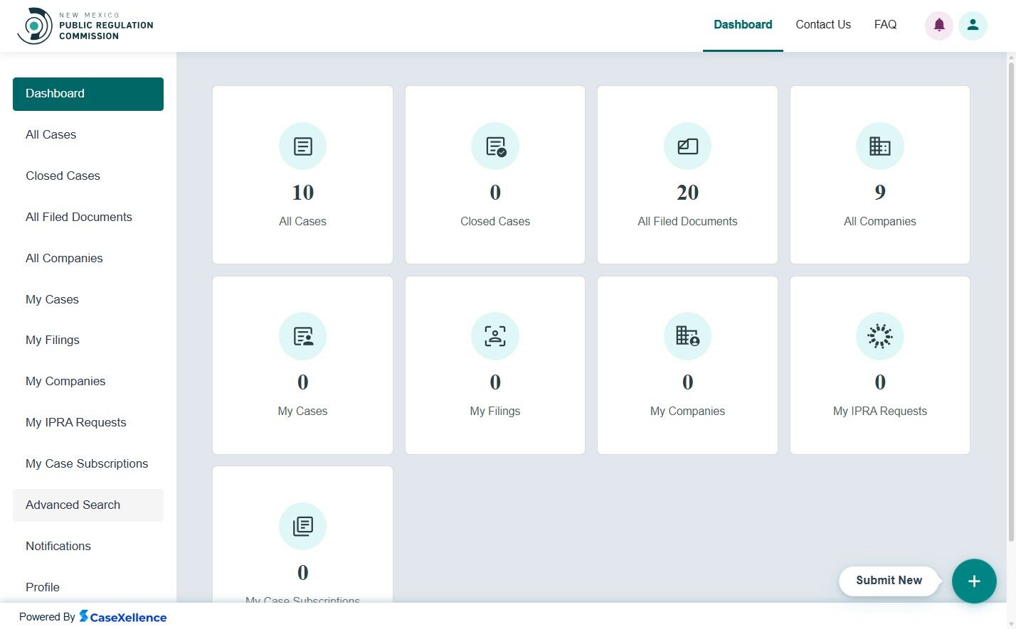 Advanced Search from dashboard