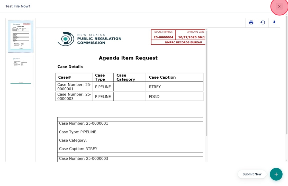 Download documents option