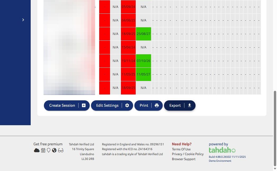 How to Export Ongoing Training Records