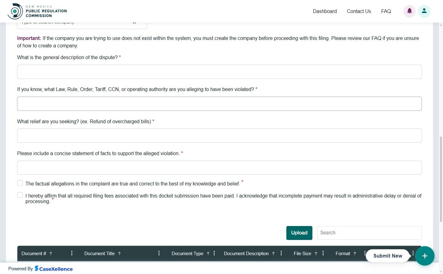 Complaint details form - part 2