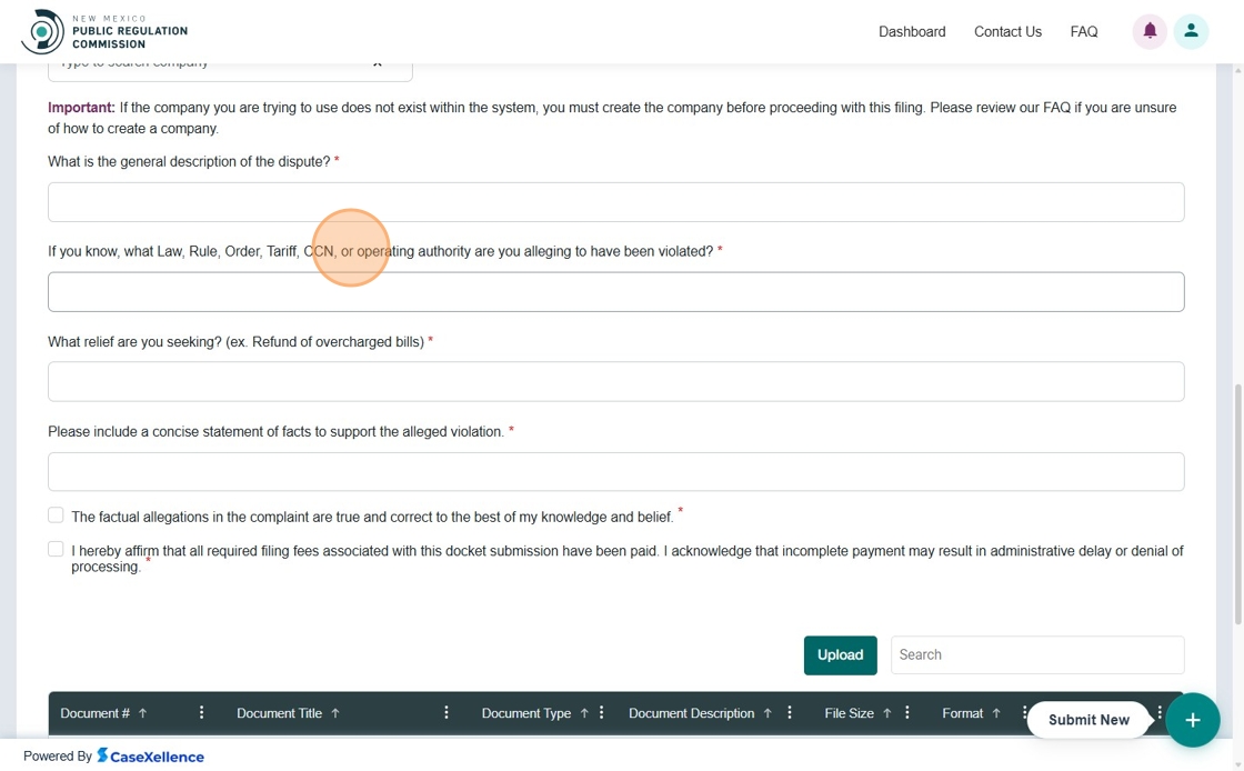 Complaint details form - part 2