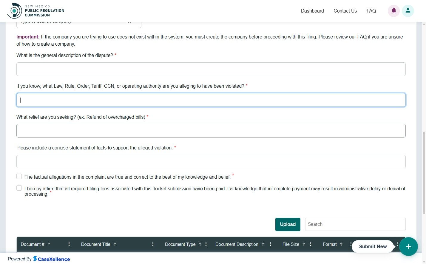 Complaint details form - part 3