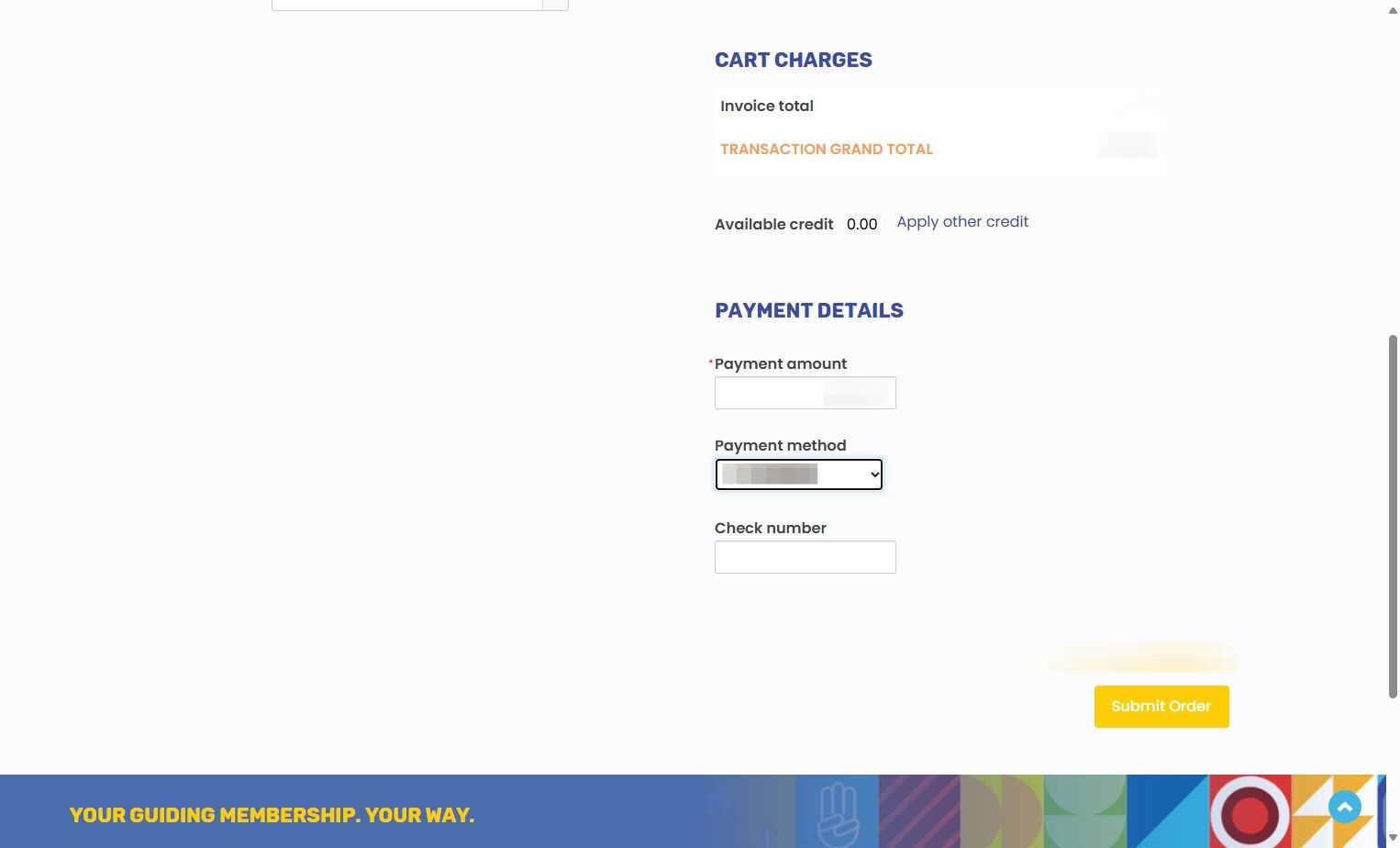 Help: Pay Guiding Fees