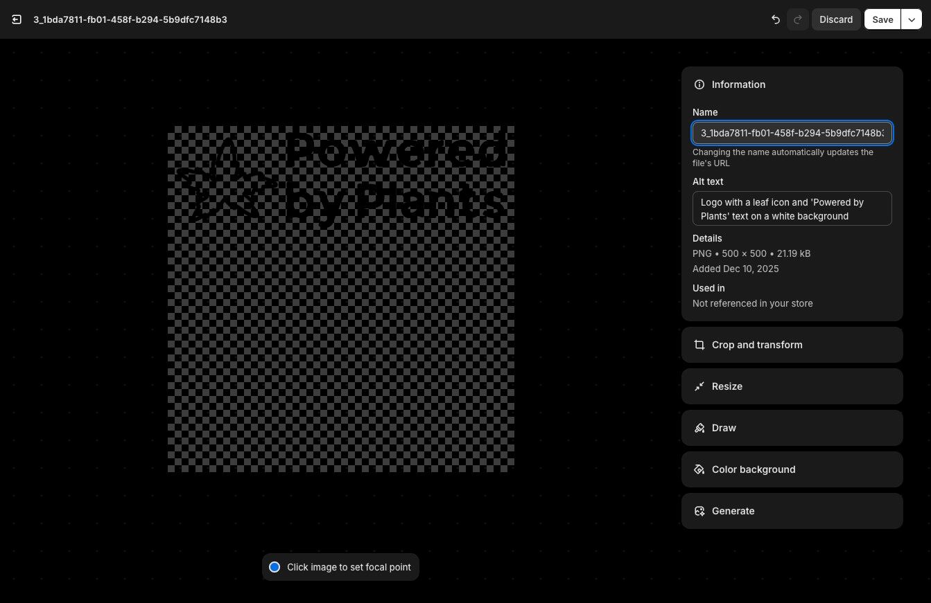Click the Name field and add optimized file name