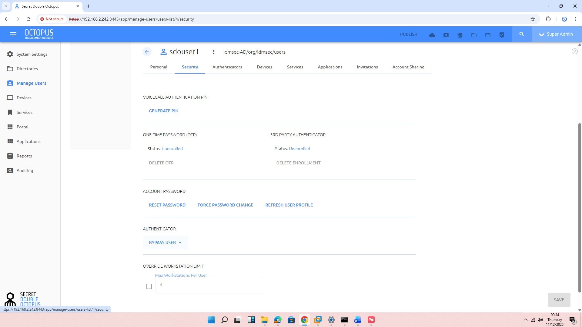 Step 4 - Bypass user