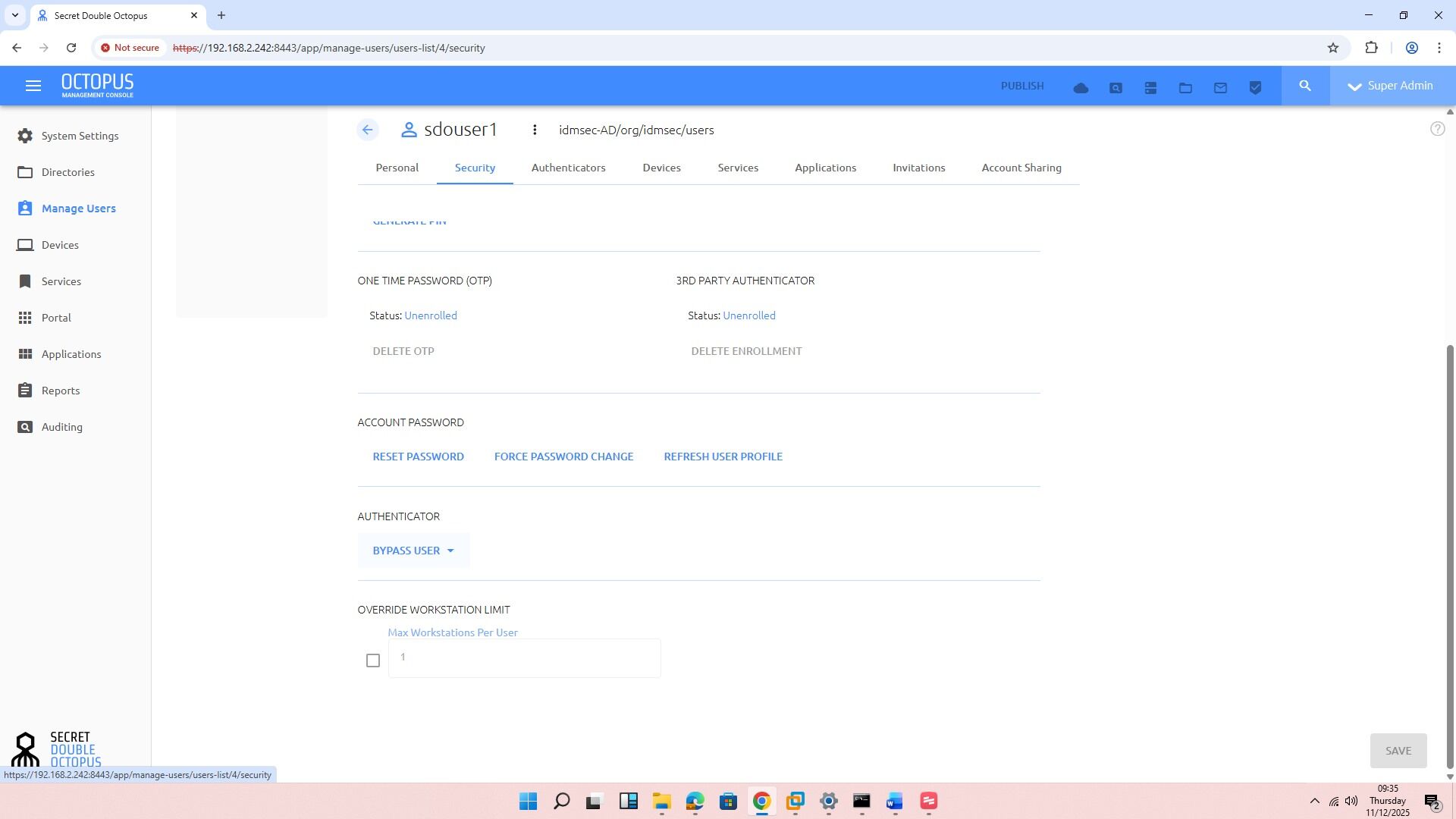Token bypass - Bypass user