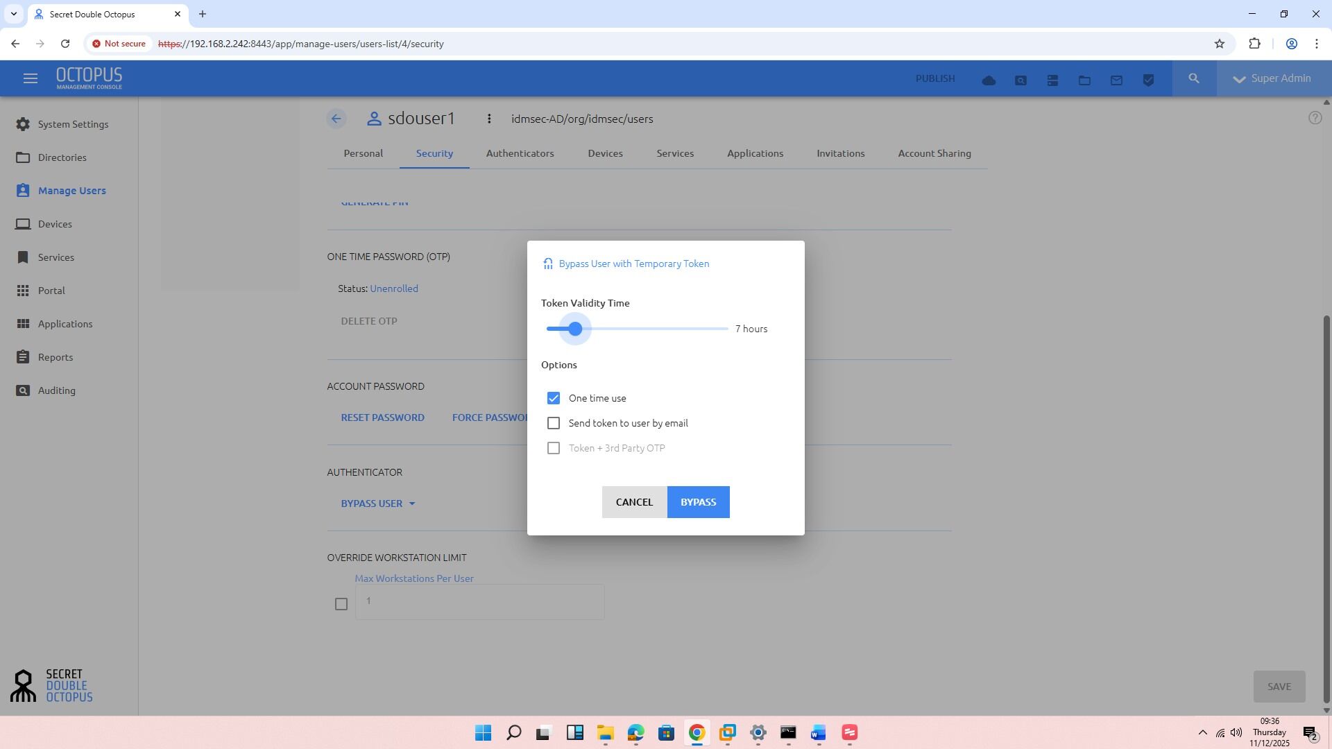 Token bypass - Click bypass