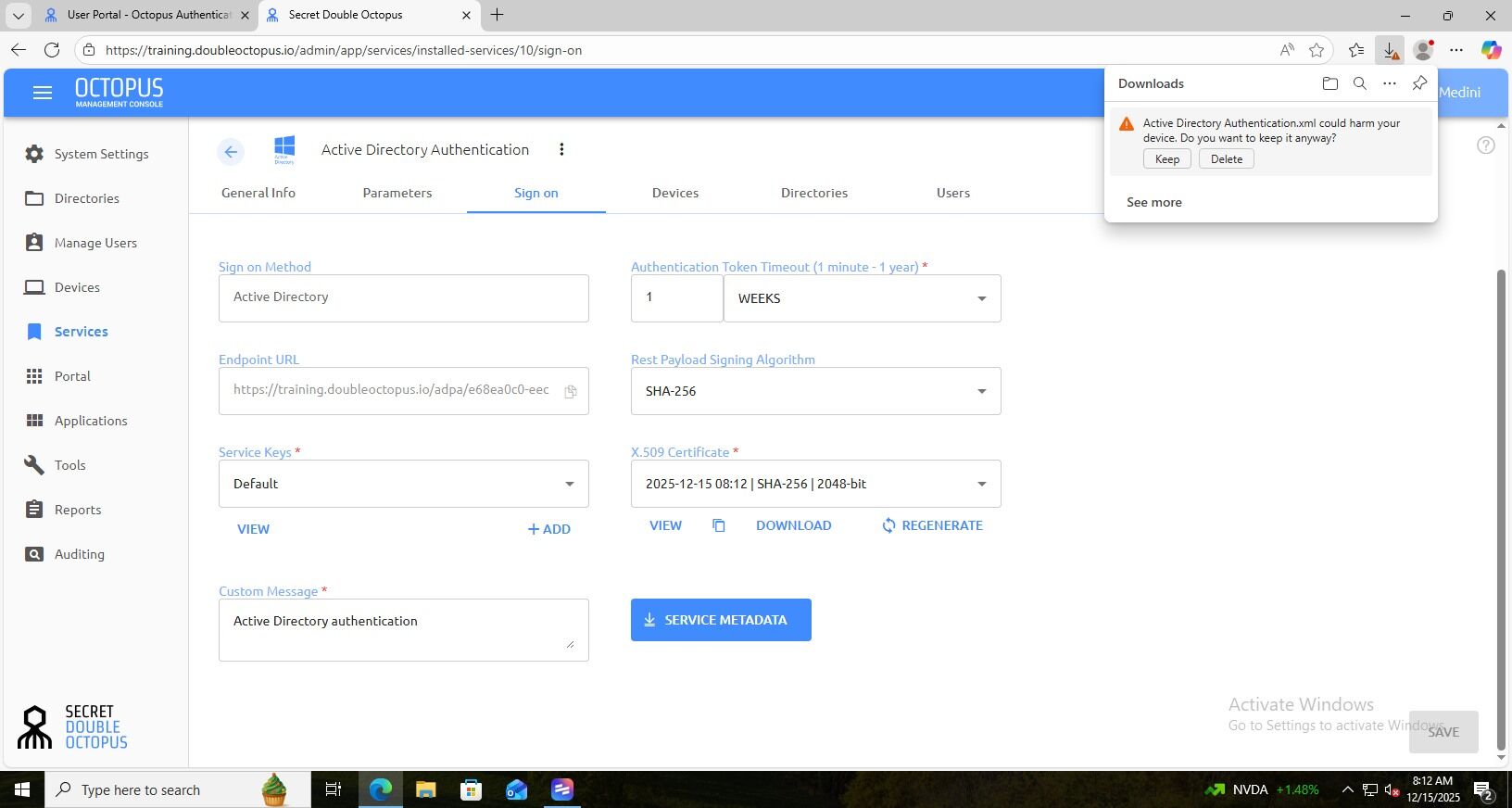 Step 12 screenshot