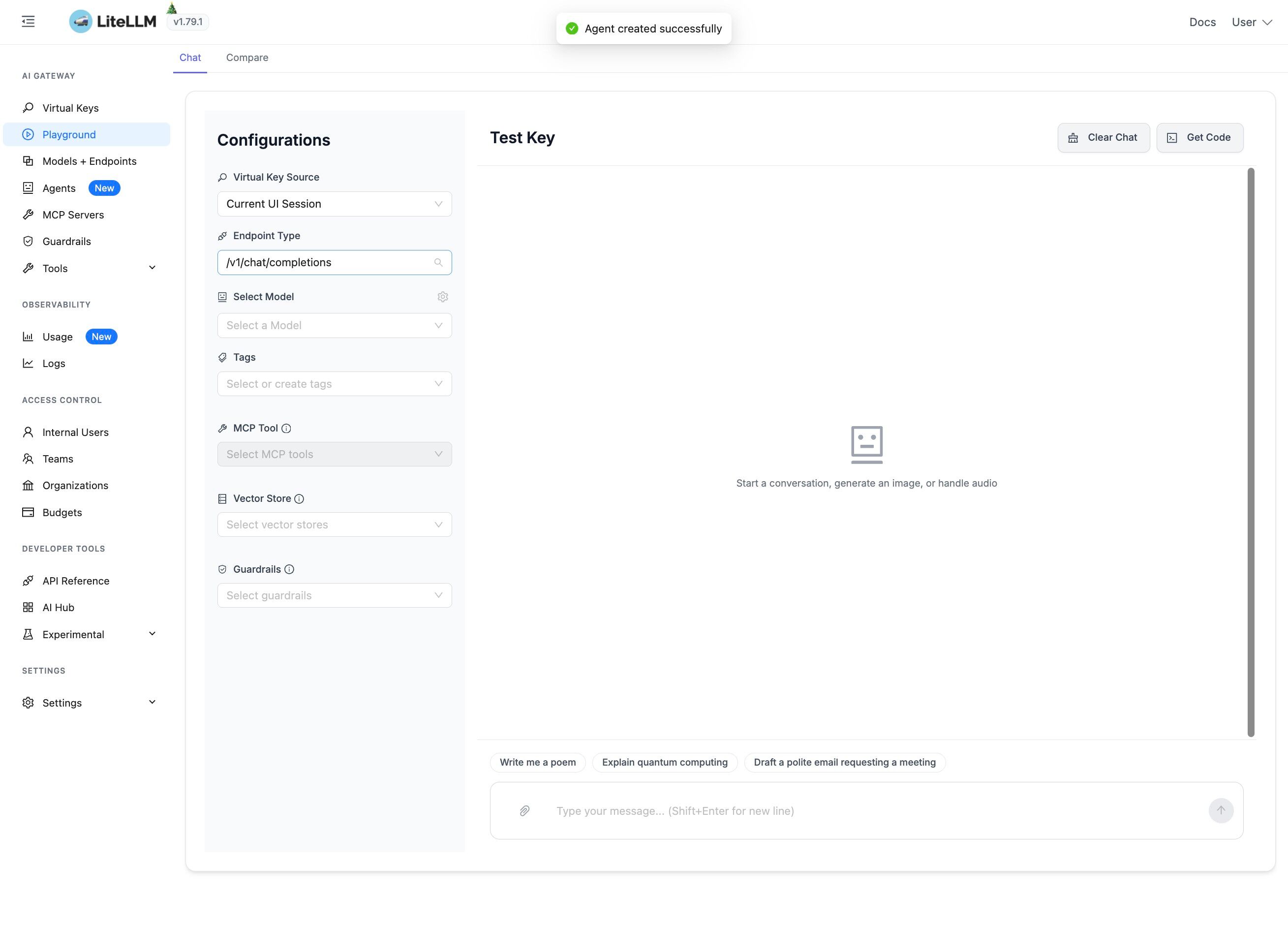 Click Endpoint Dropdown