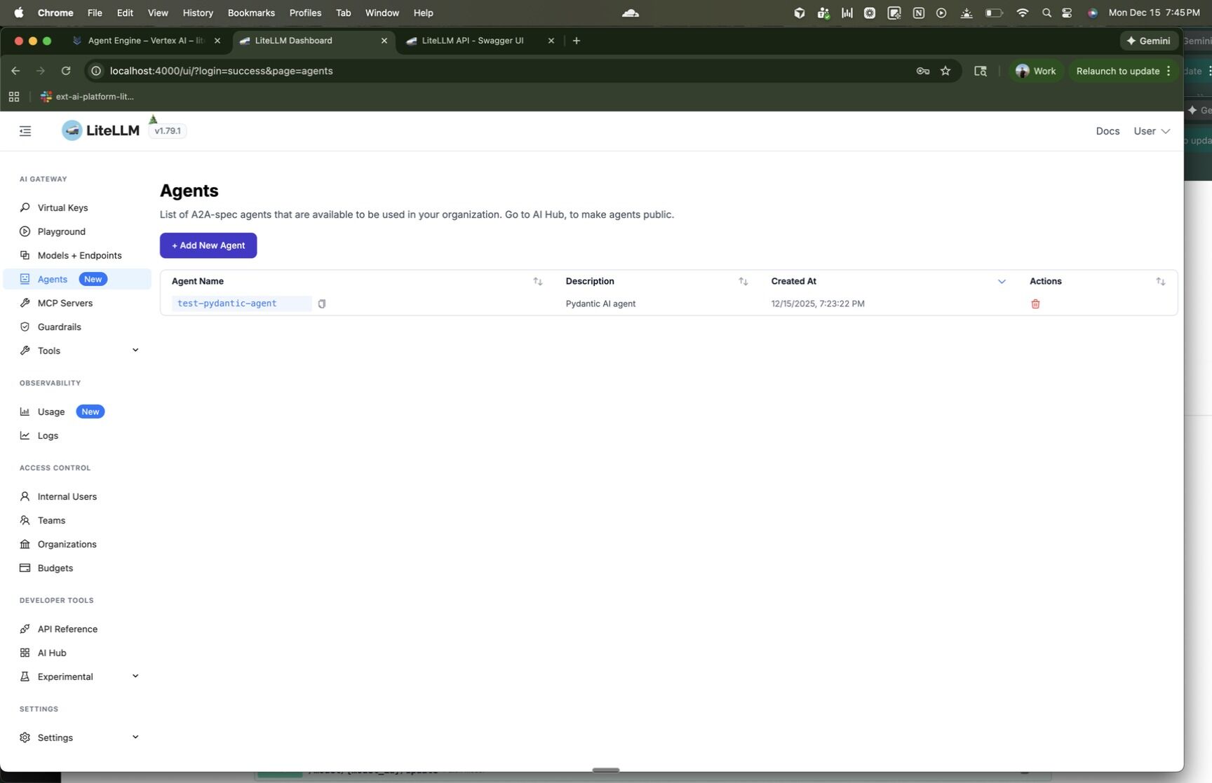 Add New Agent