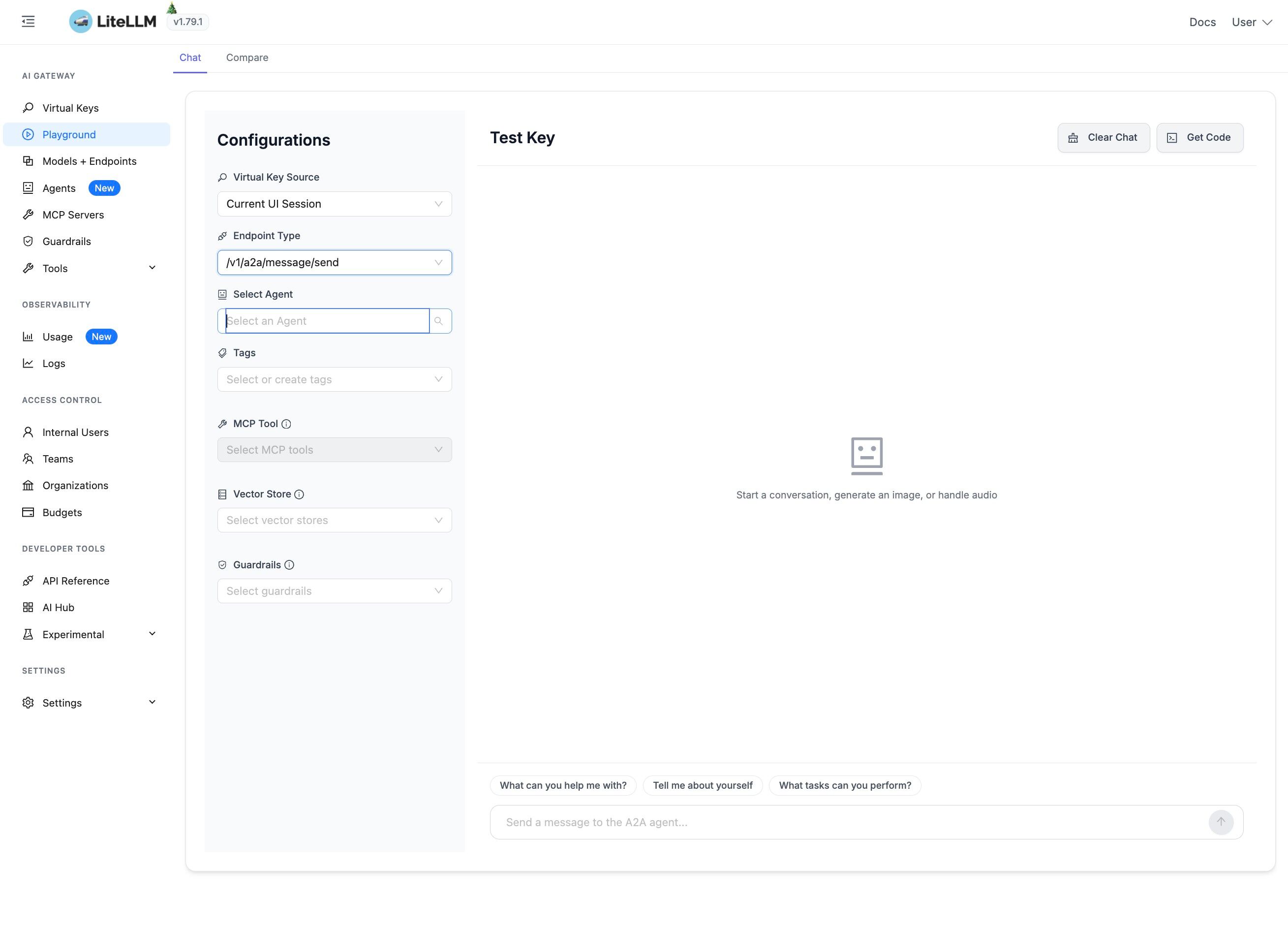 Click Agent Dropdown